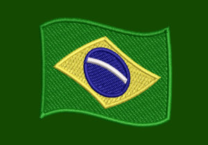 EMOJI BRAZIL FLAG EMBROIDERY DESIGN  BRAZIL FLAG EMBROIDERY DESIGN  BRAZIL WAVING FLAG EMBROIDERY DESIGN  MACHINE EMBROIDERY FILE