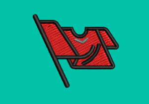 FTA FLAG EMBROIDERY DESIGN  FTA TAG FLAG EMBROIDERY DESIGN  WAVING FLAG EMBROIDERY DESIGN  MACHINE EMBROIDERY FILE