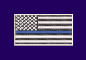 POLICE FLAG EMBROIDERY DESIGN  BLUE LINE FLAG EMBROIDERY DESIGN  STRIPE AMERICAN FLAG EMBROIDERY DESIGN  MACHINE EMBROIDERY FILE