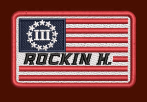 ROCKIN H FLAG EMBROIDERY DESIGN  STAR CIRCLE FLAG EMBROIDERY DESIGN  BORDER FLAG EMBROIDERY DESIGN  MACHINE EMBROIDERY FILE