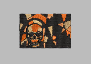DNA HALLOWEN FLAG EMBROIDERY DESIGN  DNA SKULL FLAG EMBROIDERY DESIGN  SKULL FLAG EMBROIDERY DESIGN  MACHINE EMBROIDERY