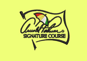 ARNOLD PALMER FLAG EMBROIDERY DESIGN  ARNOLD SIGNATURE FLAG EMBROIDERY DESIGN  UMBRELA IN FLAG EMBROIDERY DESIGN  MACHINE EMBROIDERY FILE