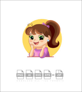 Cartoon Girl Vector