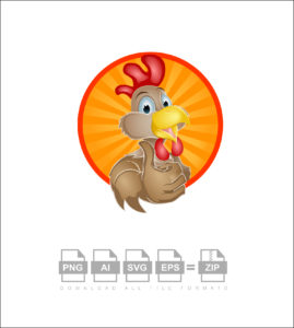 Chicken Cartoon Vector