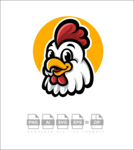 Chicken Head Vector