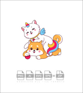 Cute Moment Cat Vectors