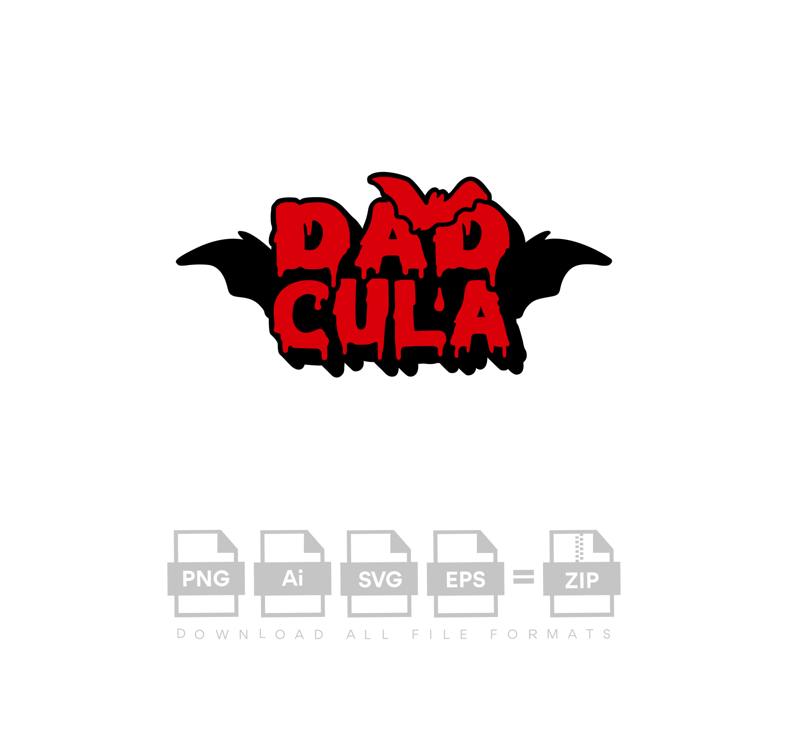 Dadcula Halloween Cut Vector