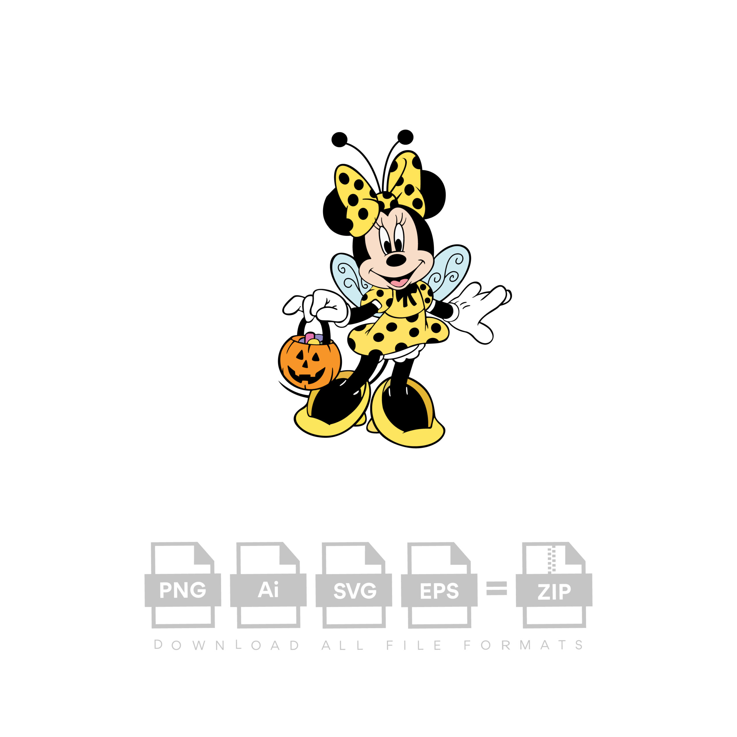 Mouse Halloween Bee Vector Halloween Vector Bee Vector Cut File Cricut Vector