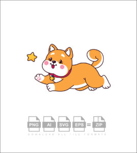Star Dog Vector