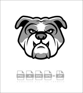 The Bulldog Logo Vector