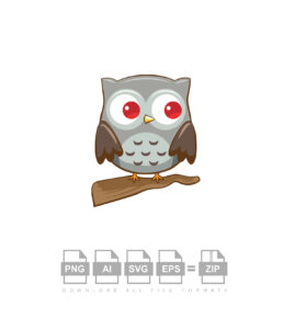 Angry Owl Vector