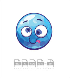 Aqua Smiley Symbols Vector