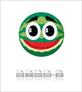 Cartoon Watermelon Vector