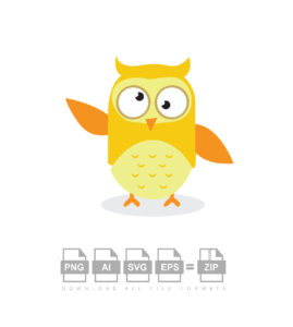Funny Owl Collection Vector