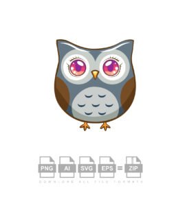 Funny Owl Vector