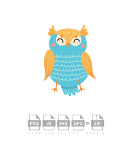 Funny Owl Vector Design