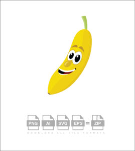Happy Banana Vector