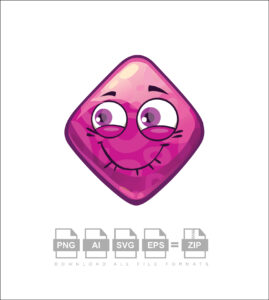 Happy Triangle Shape Vector