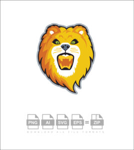 Lion Face Vector