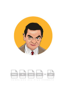 Mr Bean Design Vector