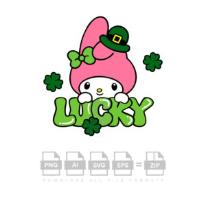 My Melody Lucky Vector St Patricks Day Vector
