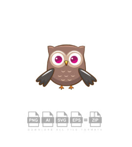 Owl Cute Bird Vector