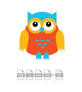 Owl Pattern Logo Vector