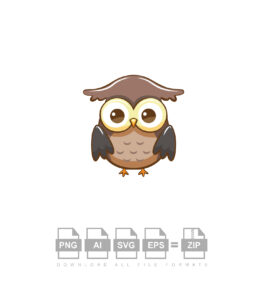 Owl Shy Vector