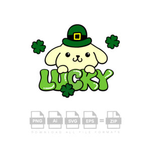 Pompompurin Lucky Vector St Patricks Day Vector