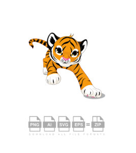 Tiger Cartoon Vector