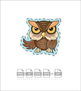 Angry Owl Vector