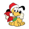 Baby Pluto Christmas Cricut Vector