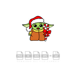 Baby Yoda Vector Christmas Star Wars Cricut Vector