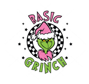 Basic Grinch Vector Retro Christmas Vector