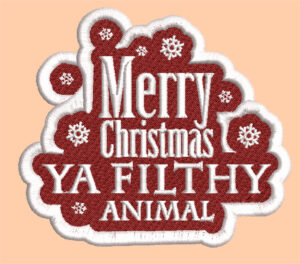 CHRISTMAS DESIGN EMBROIDERY DESIGN CHRISTMAS YA FILTHY ANIMAL EMBROIDERY DESIGN FILTHY ANIMAL EMBROIDERY DESIGN MACHINE EMBROIDERY FILE
