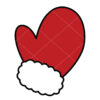 Christmas Glove Vector