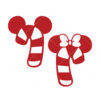 Christmas Mickey Minnie Candy Cane Vector