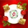 CHRISTMAS MONOGRAM EMBROIDERY DESIGN CJ MONOGRAM EMBROIDERY DESIGN MONOGRAM EMBROIDERY DESIGN MACHINE EMBROIDERY FILE