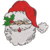 CHRISTMAS SANTA EMBROIDERY DESIGN SANTA CLAUS EMBROIDERY DESIGN SANTA WITH LEAF EMBROIDERY DESIGN MACHINE EMBROIDERY FILE