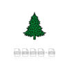 Christmas Tree Leopard Print Vector Format