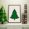 Christmas Tree Leopard Print Vector Format