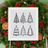 Christmas Trees Bundle Vector