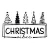 Christmas Vibes Christmas Tree Vector