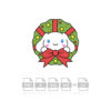 Cinnamoroll Christmas Wreath Vector