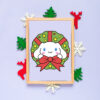 Cinnamoroll Christmas Wreath Vector