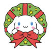 Cinnamoroll Christmas Wreath Vector