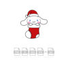 Cinnamoroll Stocking Christmas Vector