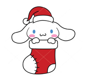 Cinnamoroll Stocking Christmas Vector