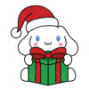 Cinnamoroll With Christmas Gift Vector