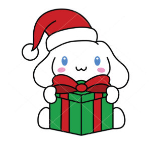 Cinnamoroll With Christmas Gift Vector